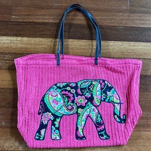NEVER USED Vera Bradley Elephant Beach Bag